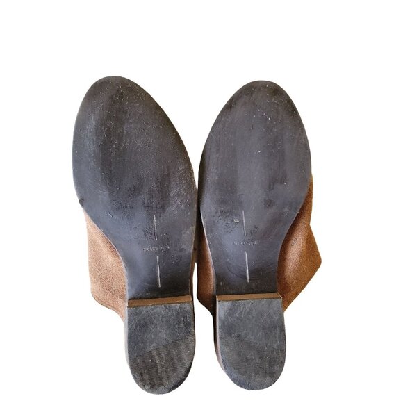 Dolce Vita Tan Shyann Suede Leather Mules Size 9.5 - Picture 6 of 9